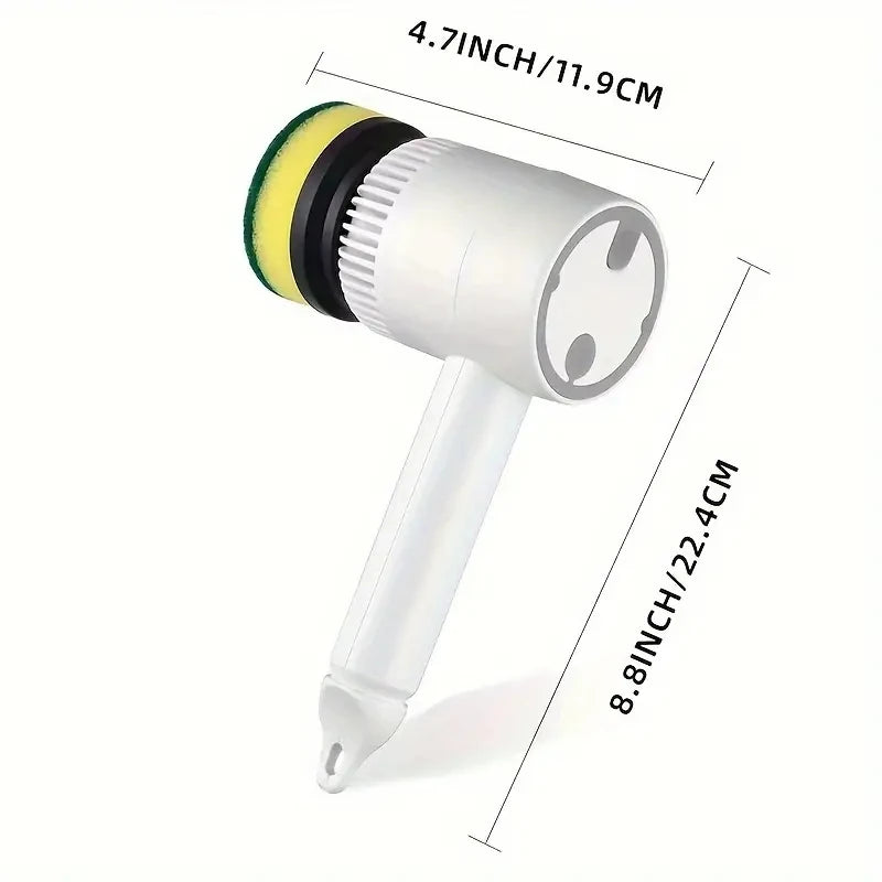 Electric Cleaning Brush 3-in-1 Handheld Kitchen Cleaner Cordless Spin Scrubber