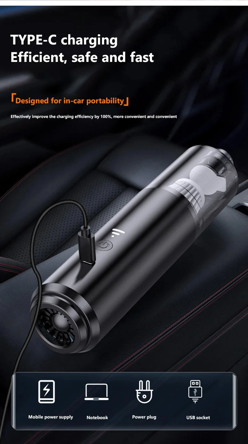 New Car Vacuum Cleaner Wholesale Portable Wireless Handheld Mini Blower 4-in-1 Car Vacuum Home & Car Use Accessories
