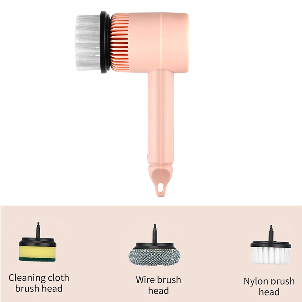 Electric Cleaning Brush 3-in-1 Handheld Kitchen Cleaner Cordless Spin Scrubber
