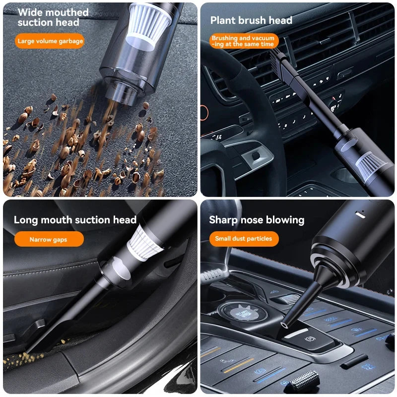New Car Vacuum Cleaner Wholesale Portable Wireless Handheld Mini Blower 4-in-1 Car Vacuum Home & Car Use Accessories