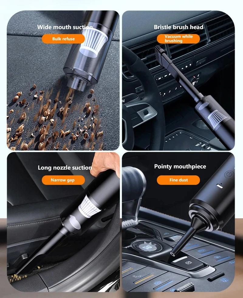 New Car Vacuum Cleaner Wholesale Portable Wireless Handheld Mini Blower 4-in-1 Car Vacuum Home & Car Use Accessories