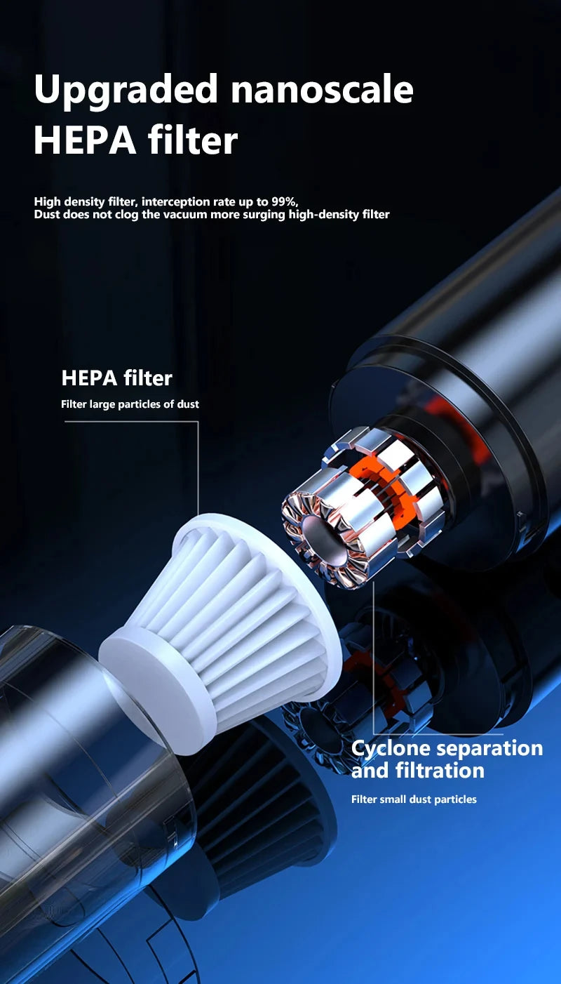 New Car Vacuum Cleaner Wholesale Portable Wireless Handheld Mini Blower 4-in-1 Car Vacuum Home & Car Use Accessories